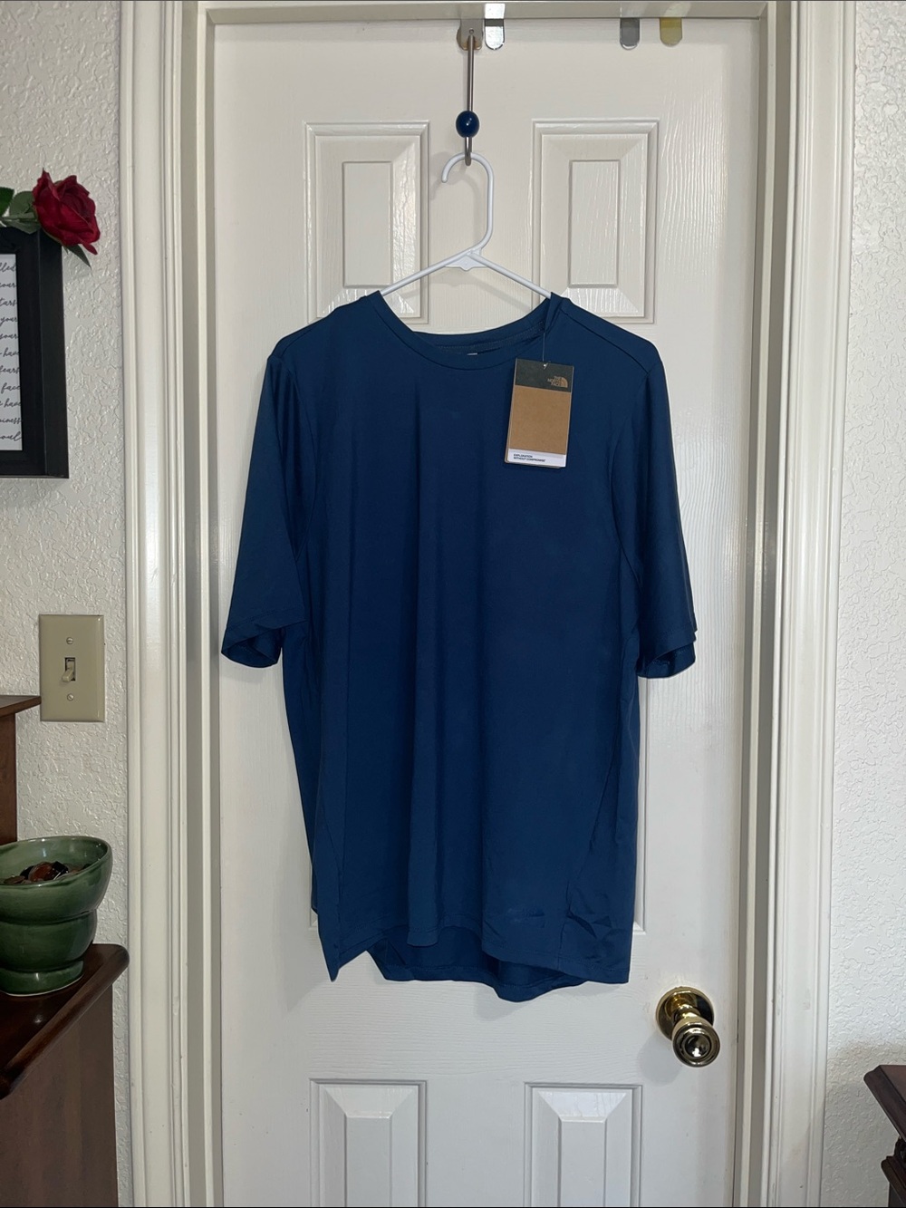 The North Face Dune Sky Crew Shirt Men’s Large Shady Blue Performance Tee NWT